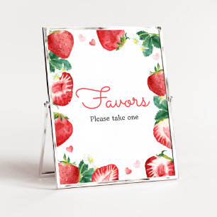 Affiche Fraise Berry Baby shower sucré Faveurs