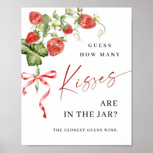 Affiche Fraise branchée Combien de Fêtes des mariées de ba
