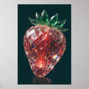 Affiche Fraise Cristal — Récolte de Cristal