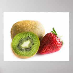 Affiche Fraise et kiwi