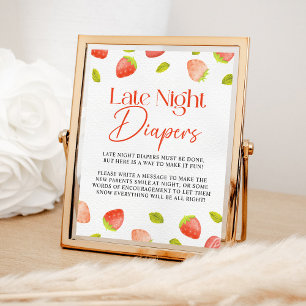Affiche Fraise Late Night Diapers Berry Douche Douce