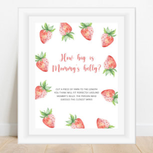 Affiche Fraise - quel est la taille du ventre de maman jeu