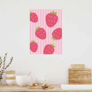 Affiche Fraises