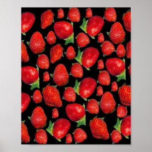 Affiche Fraises rouges délicieuses,