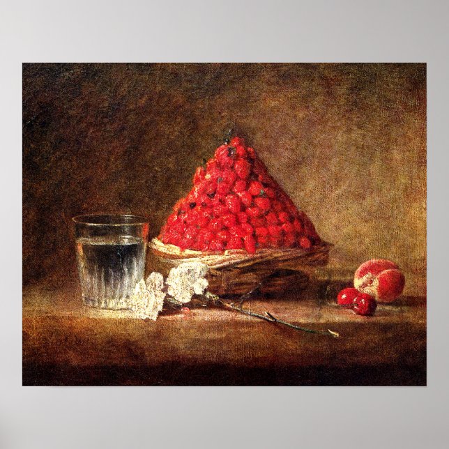 Affiche Fraises vintages - par Chardin (Devant)