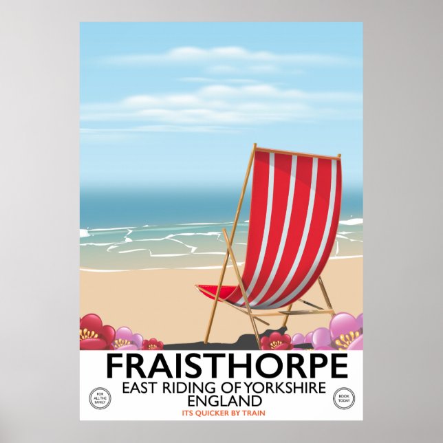 Affiche Fraisthorpe Riding Est du Yorkshire, Angleterre. (Devant)
