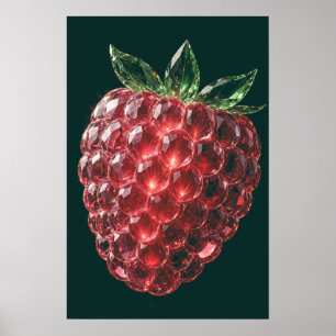 Affiche Framboise de Cristal — Récolte de Cristal