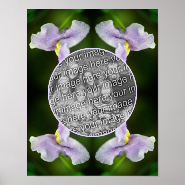 Affiche Frame Fleur Orchidée Sauvage Ajoutez Votre Propre  (Devant)