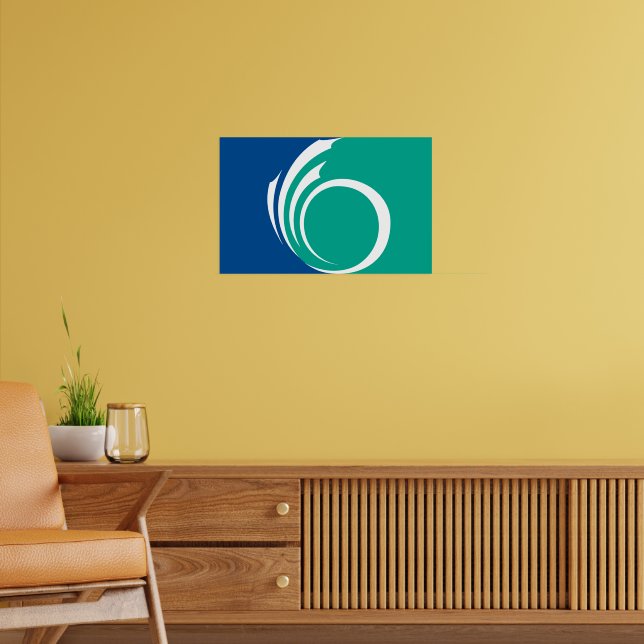 Affiche Framed print with Flag of Ottawa, Canada (Salon 2)