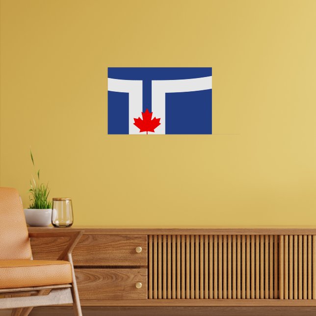 Affiche Framed print with Flag of Toronto, Ontario (Salon 2)