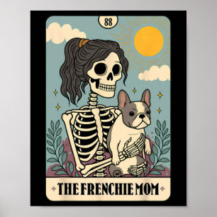 Affiche Français Bulldog mignon Français Chien maman Tarot