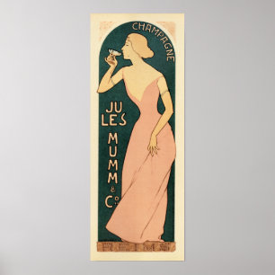 Affiche Français JULES MUMM CHAMPAGNE Maurice Realier Duma