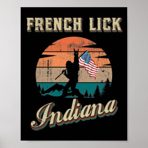 Affiche Français Lick Indiana