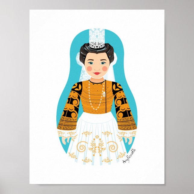 Affiche Française Bigoudène Matryoshka (Devant)