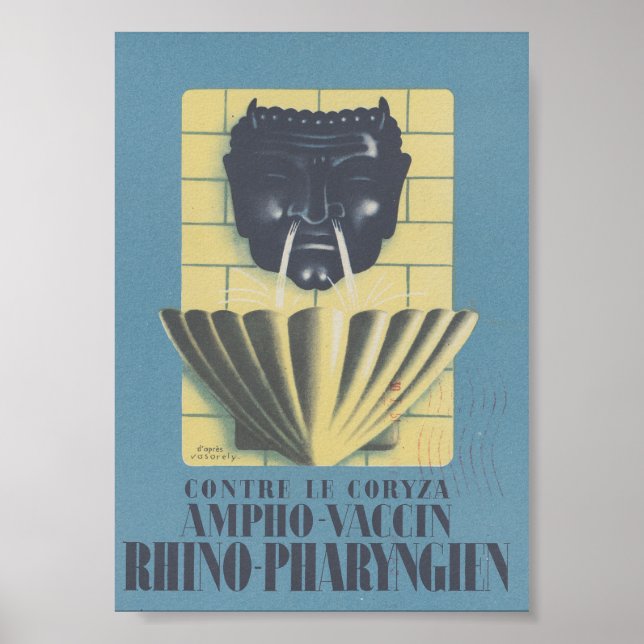 Affiche française de vaccin Ampho Ronchèse 1910 (Devant)