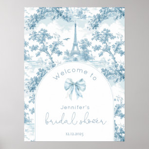 Affiche Française Toile de Jouy Arche élégante Mariée Bien