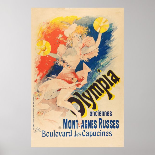 Affiche Française : Une Femme Jouant À Des Cymbale (Devant)