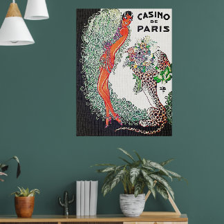 Affiche française vintage Art Déco Casino de Paris