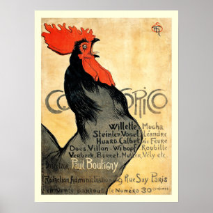 Affiche française vintage de Cocorico