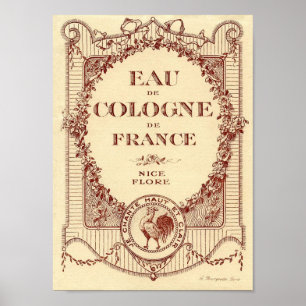 Affiche française vintage de la France d'étiquette