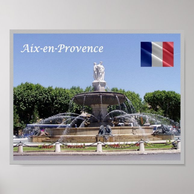 Affiche France - Aix-en-Provence - (Devant)