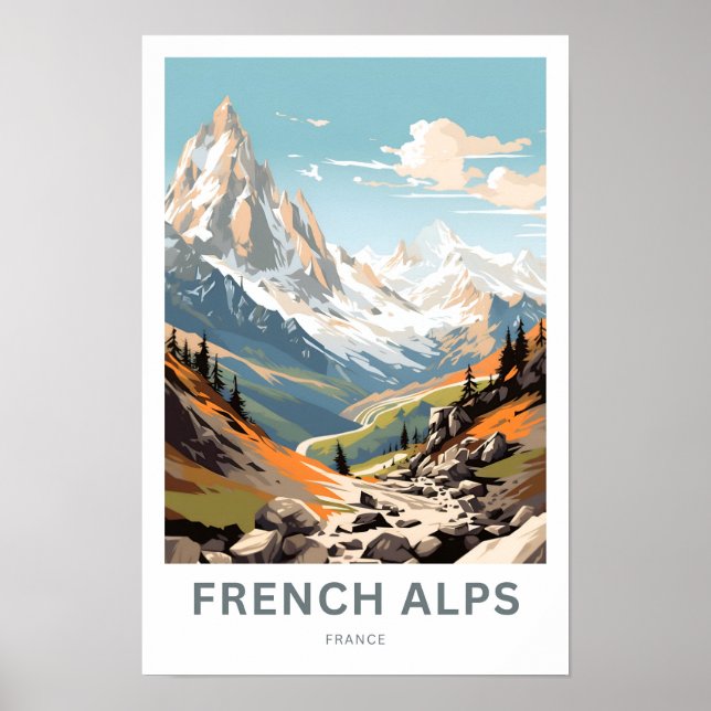 Affiche France Alpes France Imprimer (Devant)