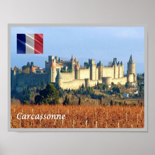 Affiche France - Carcassonne - (Devant)