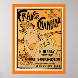 Affiche France Champagne Vintage