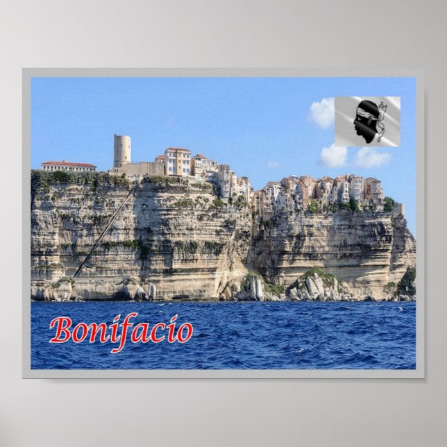 Affiche France - Corse - Bonifacio - (Devant)