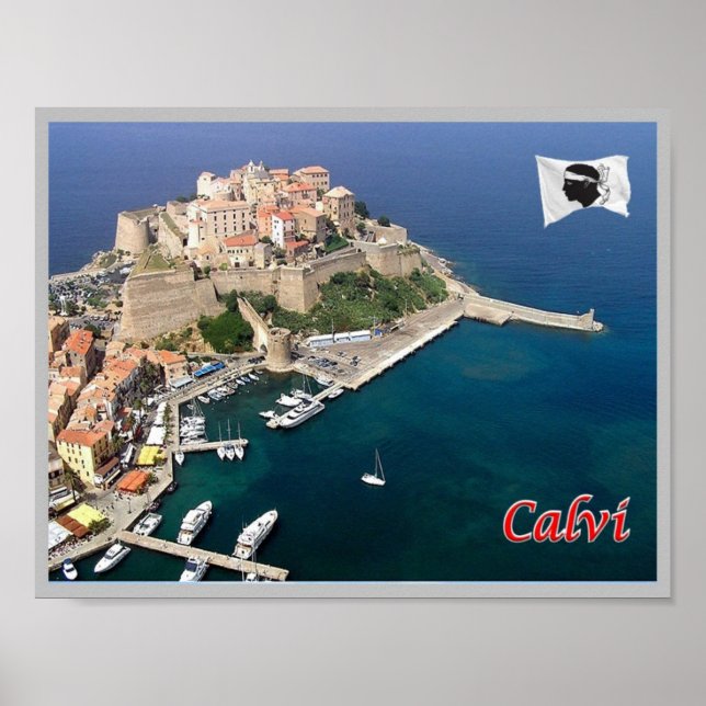Affiche France - Corse - Calvi - (Devant)