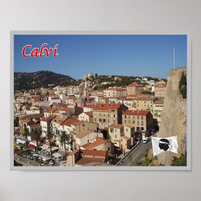 Affiche France - Corse - Calvi - (Devant)