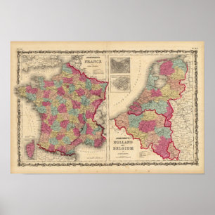 Affiche France Hollande et Belgique