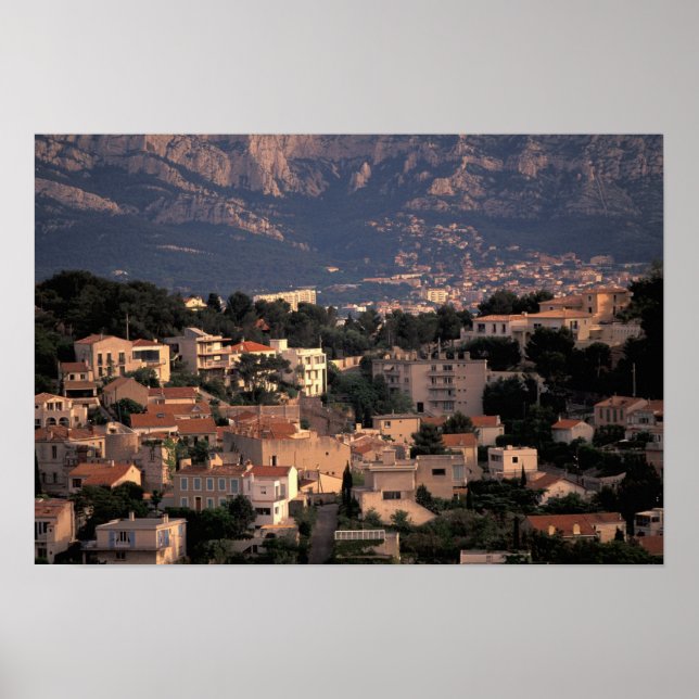 Affiche France, Marseille, Provence. Banlieue sud (Devant)