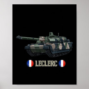 Affiche France Militaire Moderne Guerre Main Bataille Tank