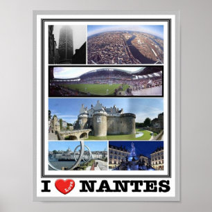 Affiche France - Nantes - I Love -