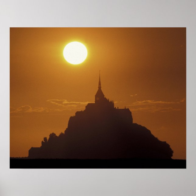 Affiche France, Normandie. Mont Saint Michele (Devant)