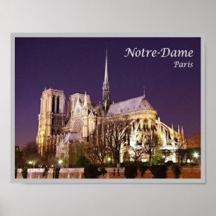 Affiche France - Paris - Notre-Dame de Paris -