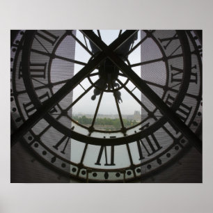 Affiche France, Paris. Vue sur la Seine à travers