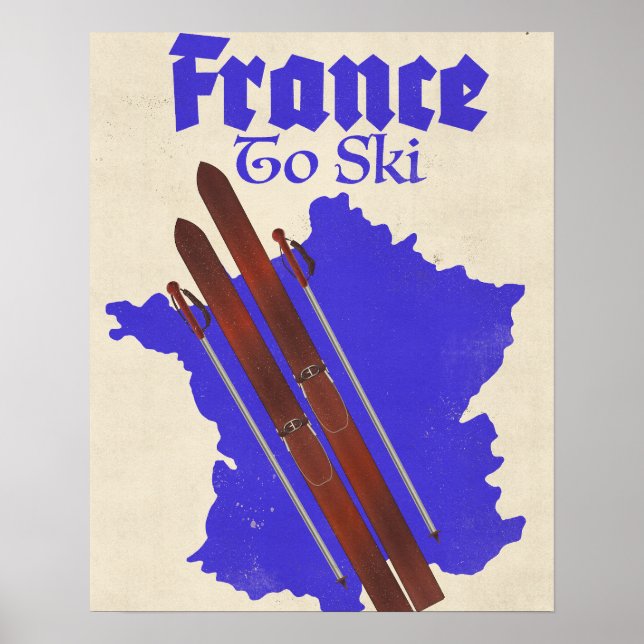 Affiche France Pour Skier (Devant)