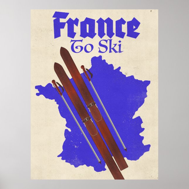 Affiche France Pour Skier (Devant)