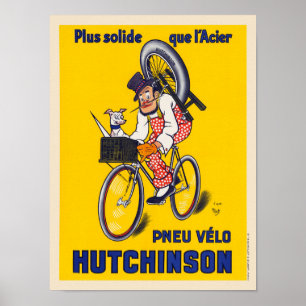 Affiche France Vintage à vélo
