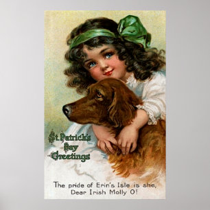 Affiche Frances Brundage : Fille avec le chien