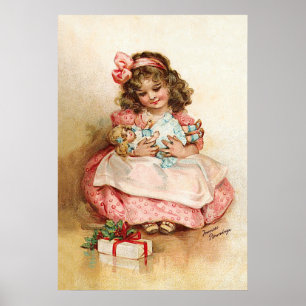 Affiche Frances Brundage - Fille avec poupée