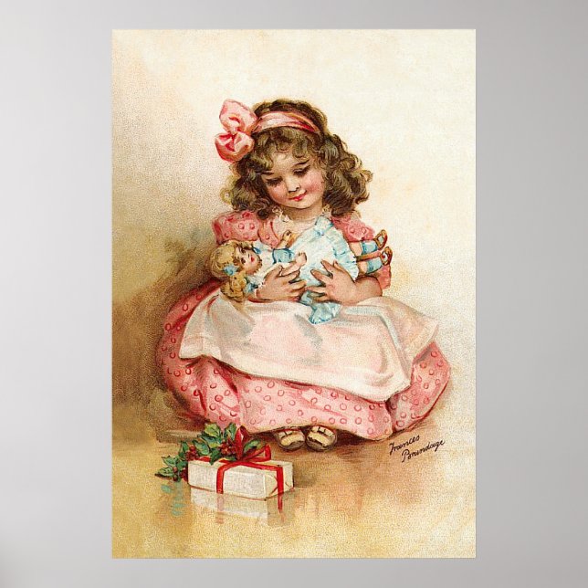 Affiche Frances Brundage - Fille avec poupée (Devant)