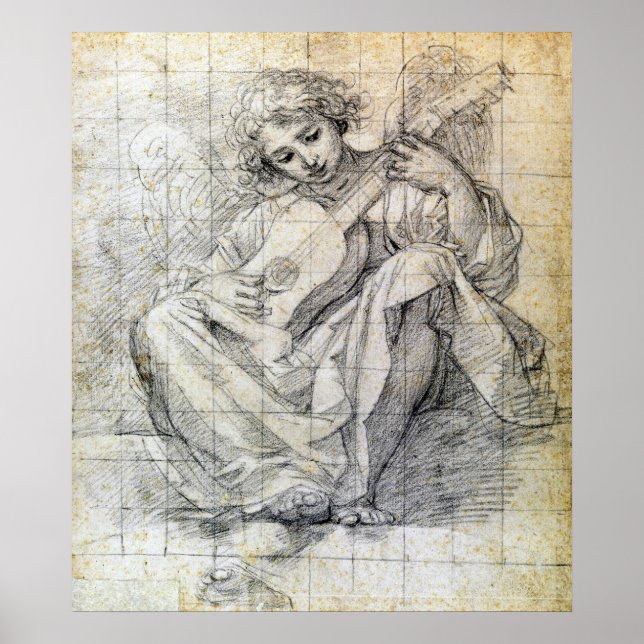 Affiche Francesco Albani - Angel Jouer La Lute (Devant)