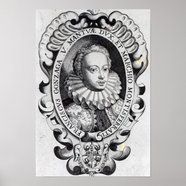 Affiche Francesco Gonzago, duc de Mantoue et marquise (Devant)