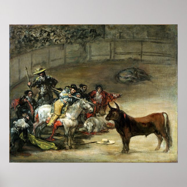 Affiche Francisco de Goya Bullfight, Suerte de Varas (Devant)