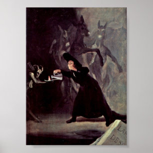Affiche Francisco de Goya - La lampe du Diable