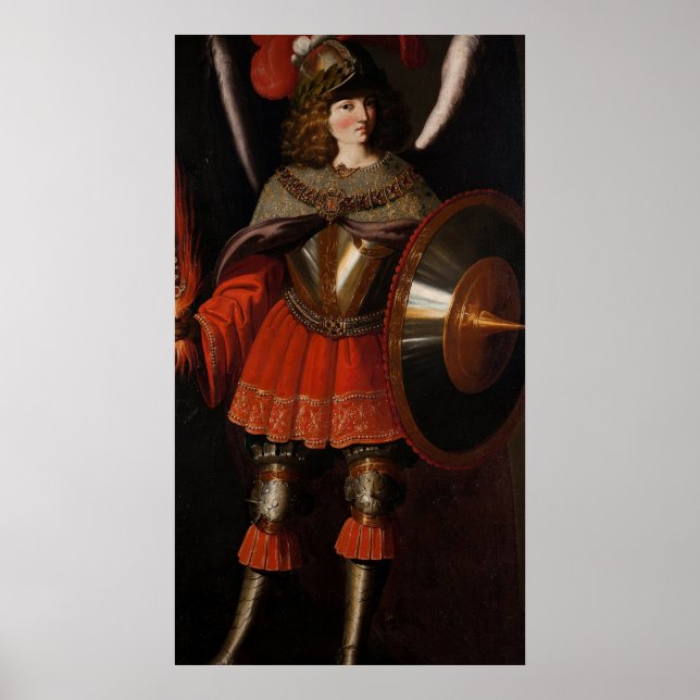 Affiche Francisco de Zurbarán - Archangel Michael - 17ème  (Devant)