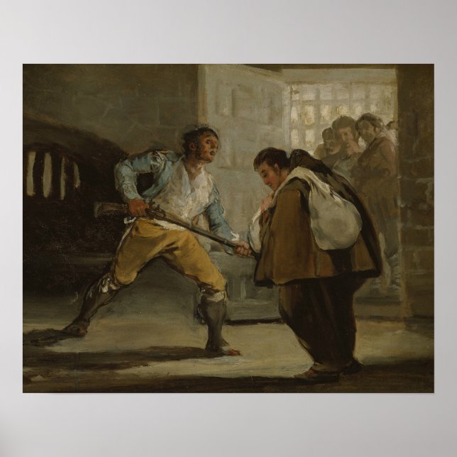 Affiche Francisco Goya - El Maragato menace le frère Pedro (Devant)
